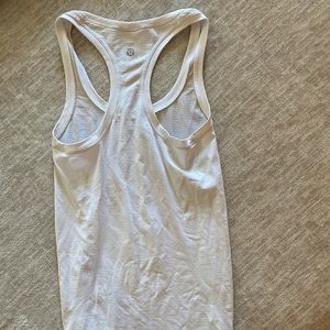 Lululemon White Swiftly Tank Top